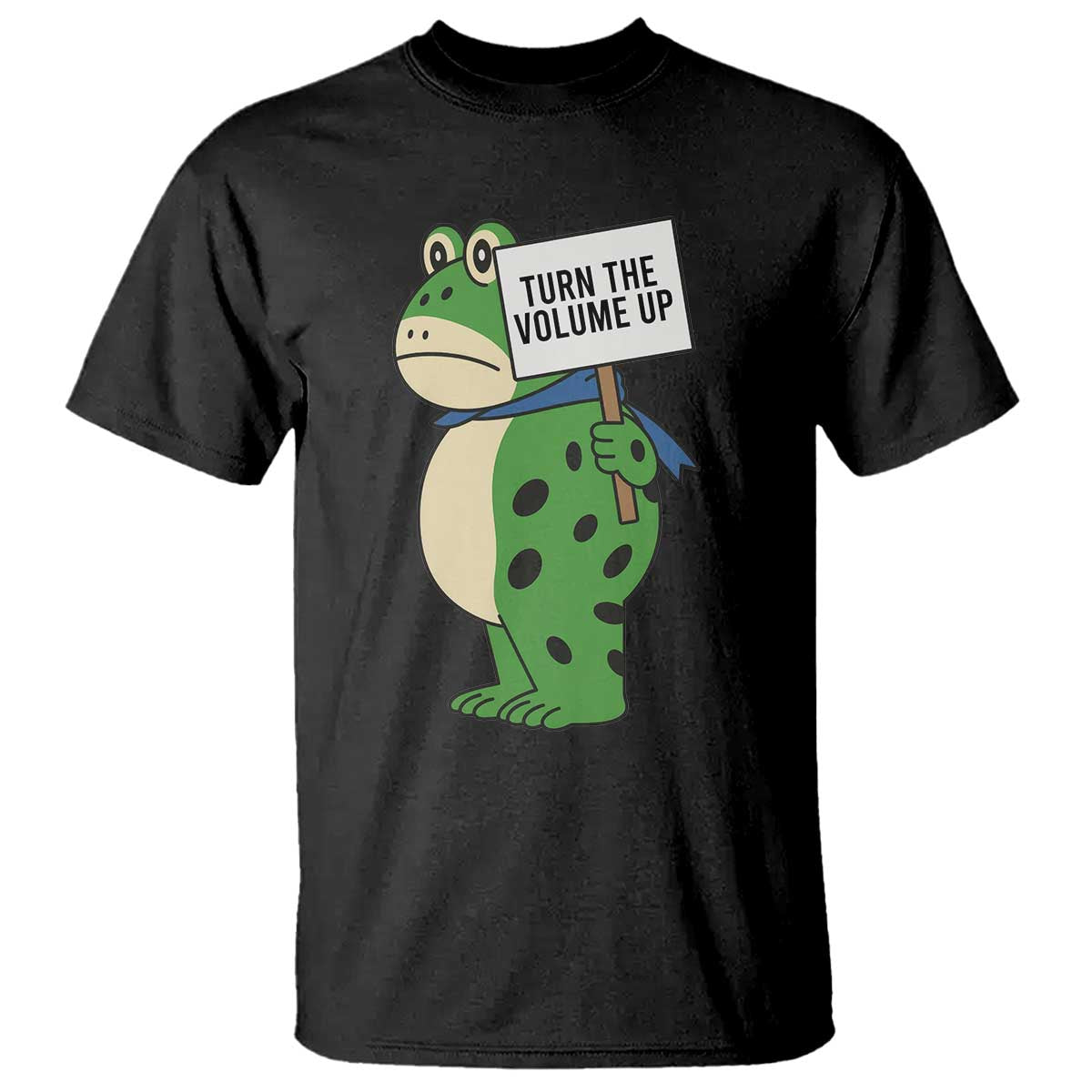 Turn The Volume Up T Shirt Resist Frog Portland Protest TS14 Black Print Your Wear