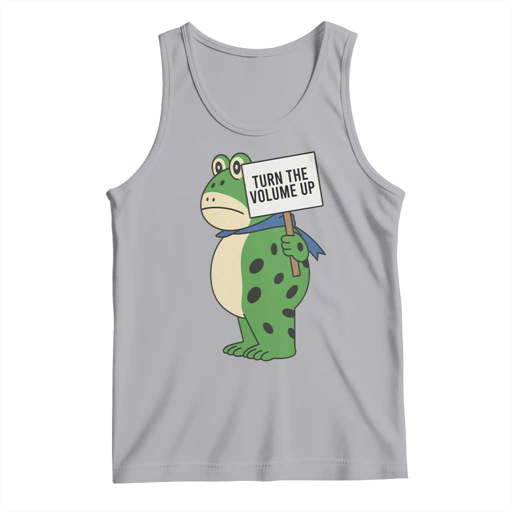 Turn The Volume Up Tank Top Resist Frog Portland Protest TS14 Athletic Heather Print Your Wear