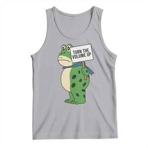Turn The Volume Up Tank Top Resist Frog Portland Protest TS14 Athletic Heather Print Your Wear