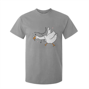 Sily Goose Meme T Shirt For Kid Funny Quote You Were Never An Option TS14 Sport Gray Print Your Wear
