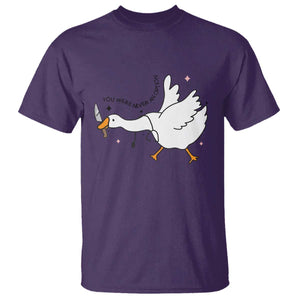 Sily Goose Meme T Shirt Funny Quote You Were Never An Option TS14 Purple Print Your Wear