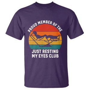Funny Dad T Shirt Proud Member Of The Just Resting My Eyes Club TS14 Purple Print Your Wear