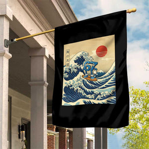 Funny Six Seven Surfing Garden Flag The Great Wave Kanagawa Japanese 67 Brainrot Meme TS14 Print Your Wear