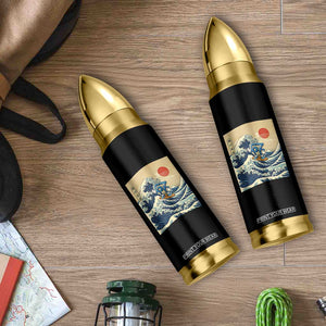 Funny Six Seven Surfing Bullet Tumbler The Great Wave Kanagawa Japanese 67 Brainrot Meme TS14 Print Your Wear