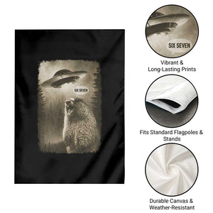 Funny Six Seven Garden Flag Screaming Groundhog UFO Meme TS14 Print Your Wear
