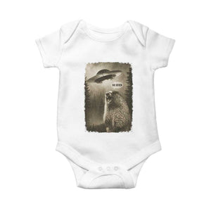 Funny Six Seven Baby Onesie Screaming Groundhog UFO Meme TS14 White Print Your Wear