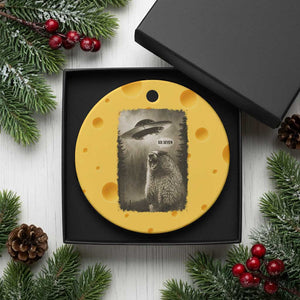 Funny Six Seven Ceramic Ornament Screaming Groundhog UFO Meme TS14 1pc Yellow Cheese Print Your Wear