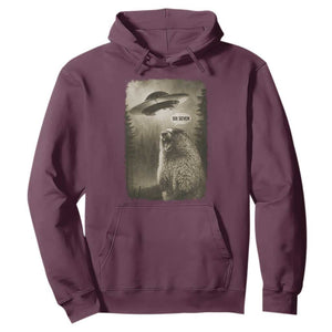 Funny Six Seven Hoodie Screaming Groundhog UFO Meme TS14 Maroon Print Your Wear