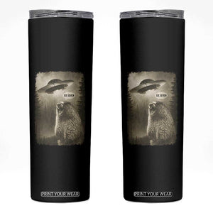 Funny Six Seven Skinny Tumbler Screaming Groundhog UFO Meme TS14 Black Print Your Wear