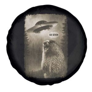 Funny Six Seven Spare Tire Cover Screaming Groundhog UFO Meme TS14 Print Your Wear