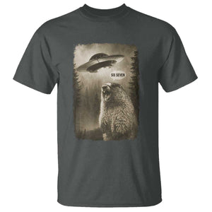 Funny Six Seven T Shirt Screaming Groundhog UFO Meme TS14 Dark Heather Print Your Wear