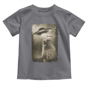 Funny Six Seven Toddler T Shirt Screaming Groundhog UFO Meme TS14 Charcoal Print Your Wear