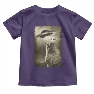 Funny Six Seven Toddler T Shirt Screaming Groundhog UFO Meme TS14 Purple Print Your Wear