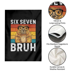 67 Groundhog Meme Garden Flag Funny Six Seven Bruh Groundhog Day TS14 Print Your Wear