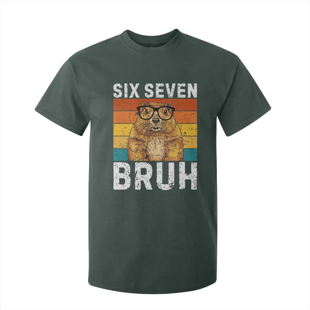 67 Groundhog Meme T Shirt For Kid Funny Six Seven Bruh Groundhog Day TS14 Dark Forest Green Print Your Wear