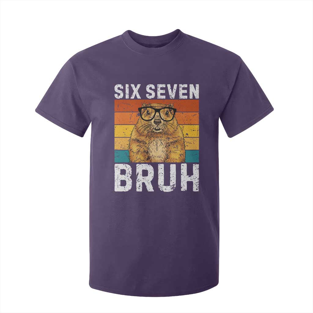 67 Groundhog Meme T Shirt For Kid Funny Six Seven Bruh Groundhog Day TS14 Purple Print Your Wear
