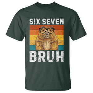 67 Groundhog Meme T Shirt Funny Six Seven Bruh Groundhog Day TS14 Dark Forest Green Print Your Wear