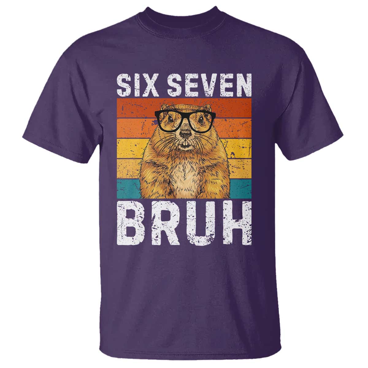 67 Groundhog Meme T Shirt Funny Six Seven Bruh Groundhog Day TS14 Purple Print Your Wear