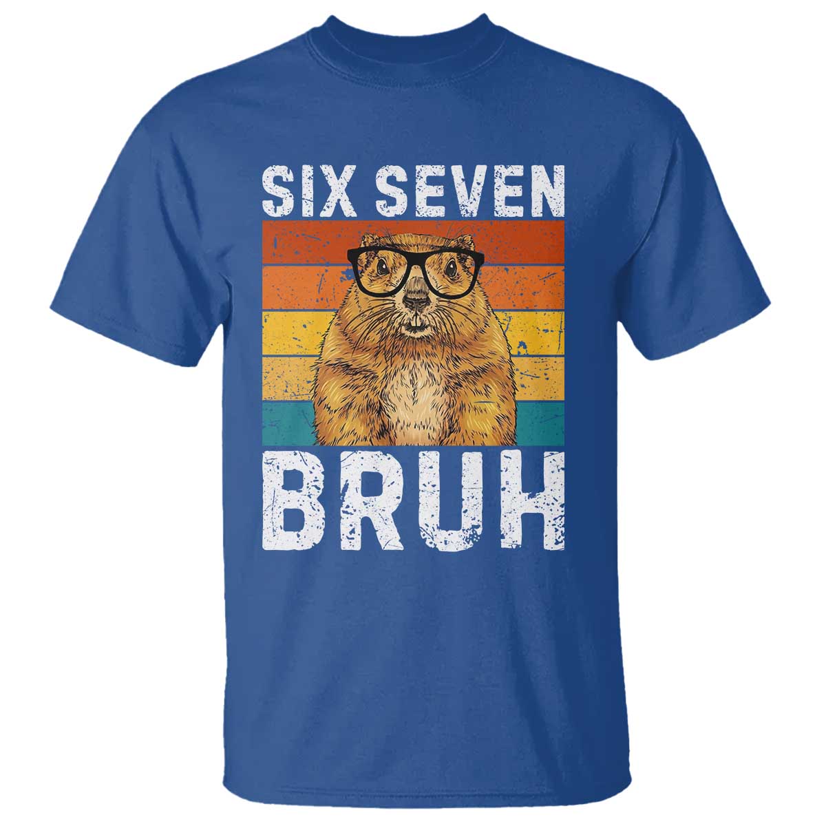 67 Groundhog Meme T Shirt Funny Six Seven Bruh Groundhog Day TS14 Royal Blue Print Your Wear