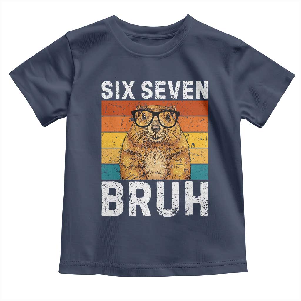 67 Groundhog Meme Toddler T Shirt Funny Six Seven Bruh Groundhog Day TS14 Navy Print Your Wear