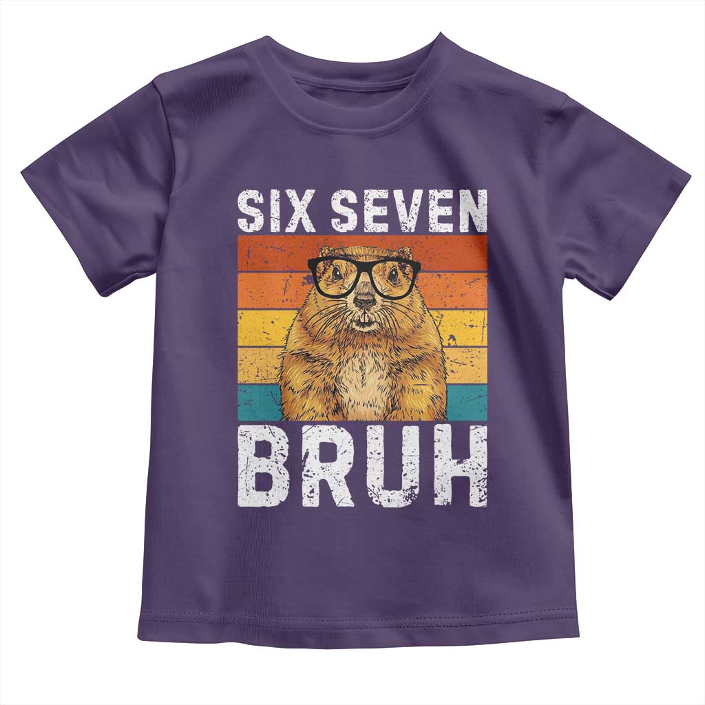 67 Groundhog Meme Toddler T Shirt Funny Six Seven Bruh Groundhog Day TS14 Purple Print Your Wear