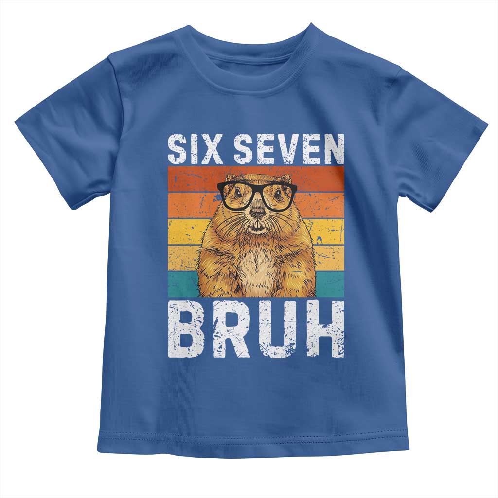 67 Groundhog Meme Toddler T Shirt Funny Six Seven Bruh Groundhog Day TS14 Royal Blue Print Your Wear