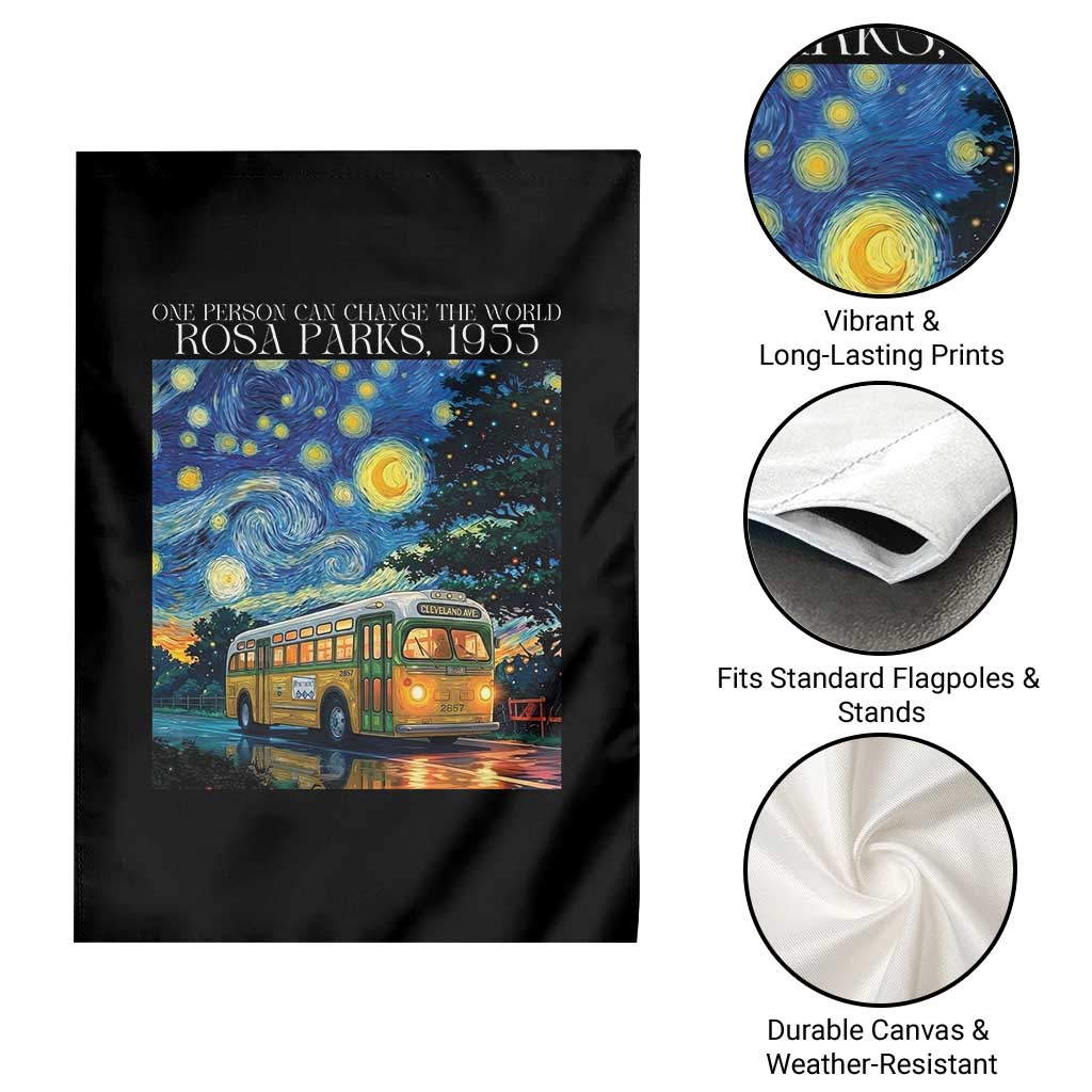 Rosa Parks Garden Flag Starry Night Van Gogh Black History African TS14 Print Your Wear