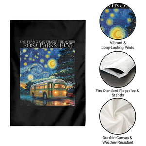 Rosa Parks Garden Flag Starry Night Van Gogh Black History African TS14 Print Your Wear