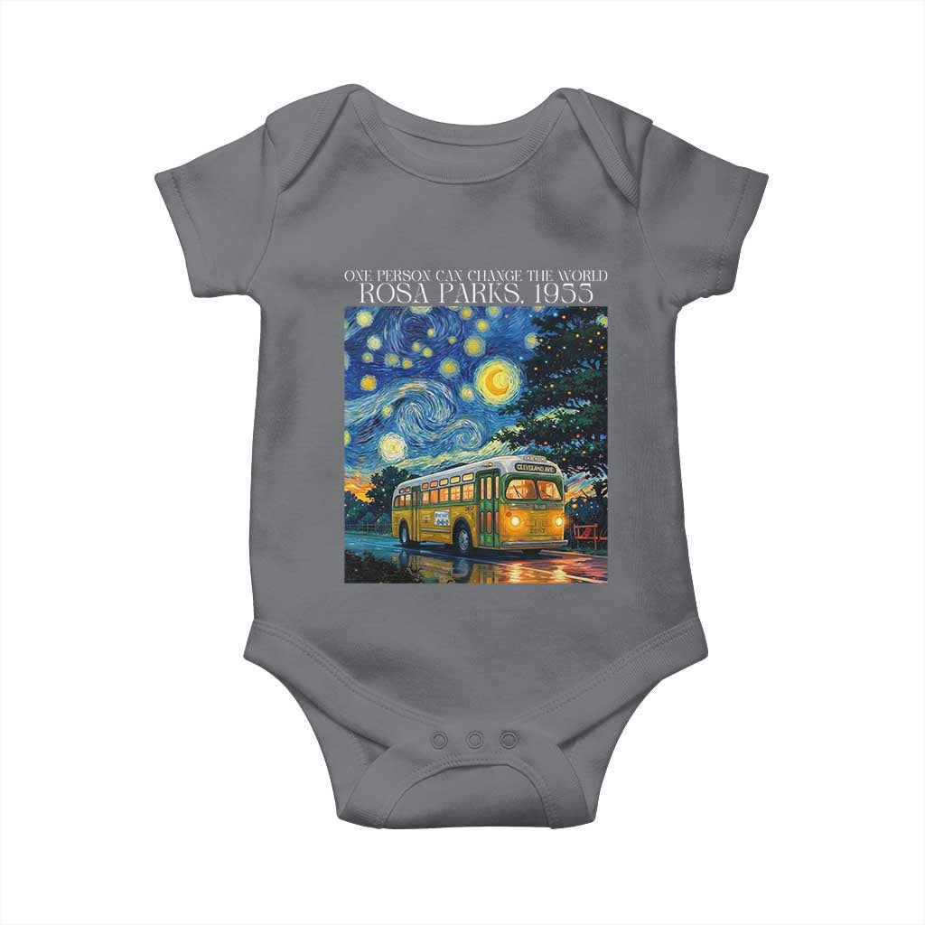 Rosa Parks Baby Onesie Starry Night Van Gogh Black History African TS14 Charcoal Print Your Wear