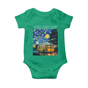 Rosa Parks Baby Onesie Starry Night Van Gogh Black History African TS14 Irish Green Print Your Wear