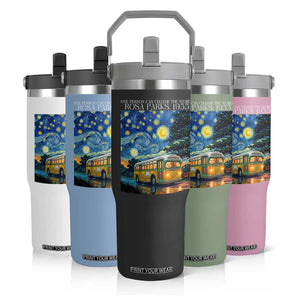Rosa Parks Flip Straw Tumbler Starry Night Van Gogh Black History African TS14 Print Your Wear