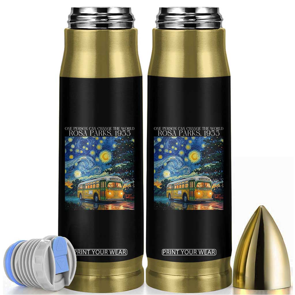 Rosa Parks Bullet Tumbler Starry Night Van Gogh Black History African TS14 Black Print Your Wear