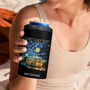 Rosa Parks 4 in 1 Can Cooler Tumbler Starry Night Van Gogh Black History African TS14 Print Your Wear