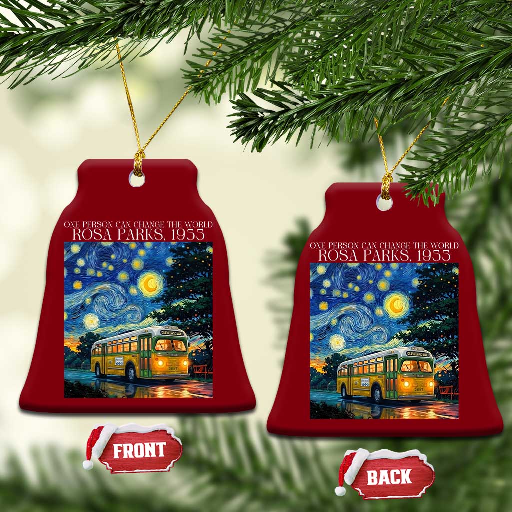 Rosa Parks Ceramic Ornament Starry Night Van Gogh Black History African TS14 Print Your Wear