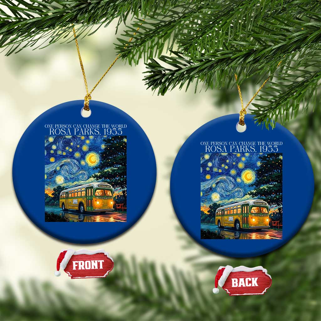 Rosa Parks Ceramic Ornament Starry Night Van Gogh Black History African TS14 1pc Blue Print Your Wear