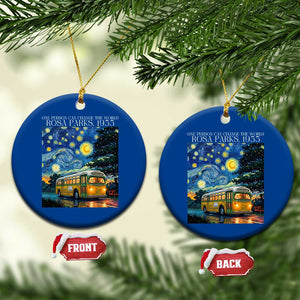 Rosa Parks Ceramic Ornament Starry Night Van Gogh Black History African TS14 1pc Blue Print Your Wear