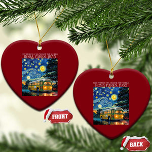 Rosa Parks Ceramic Ornament Starry Night Van Gogh Black History African TS14 Print Your Wear
