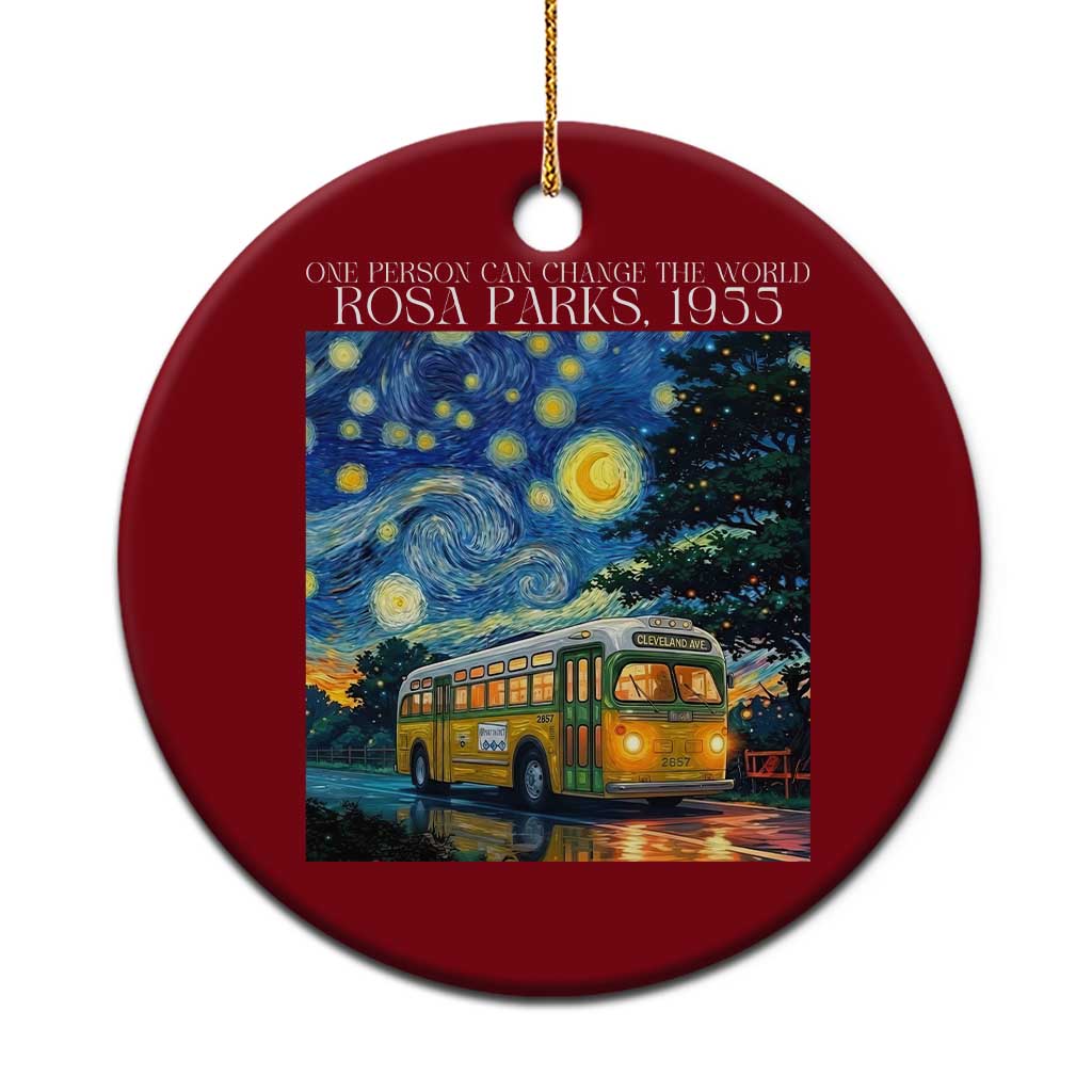 Rosa Parks Ceramic Ornament Starry Night Van Gogh Black History African TS14 1pc Red Print Your Wear