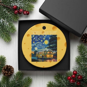 Rosa Parks Ceramic Ornament Starry Night Van Gogh Black History African TS14 1pc Yellow Cheese Print Your Wear