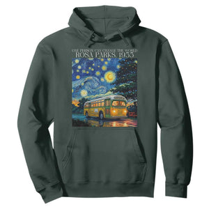 Rosa Parks Hoodie Starry Night Van Gogh Black History African TS14 Dark Forest Green Print Your Wear