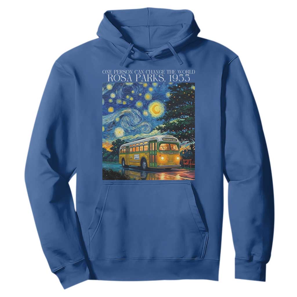 Rosa Parks Hoodie Starry Night Van Gogh Black History African TS14 Royal Blue Print Your Wear