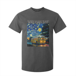 Rosa Parks T Shirt For Kid Starry Night Van Gogh Black History African TS14 Dark Heather Print Your Wear
