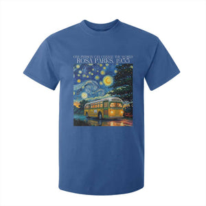 Rosa Parks T Shirt For Kid Starry Night Van Gogh Black History African TS14 Royal Blue Print Your Wear