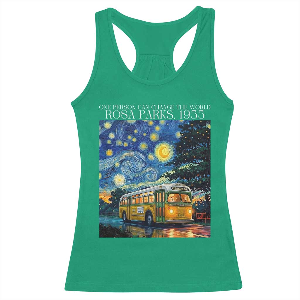 Rosa Parks Racerback Tank Top Starry Night Van Gogh Black History African TS14 Irish Green Print Your Wear