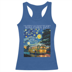Rosa Parks Racerback Tank Top Starry Night Van Gogh Black History African TS14 Royal Blue Print Your Wear