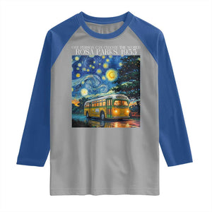 Rosa Parks Raglan Shirt Starry Night Van Gogh Black History African TS14 Sport Gray Royal Print Your Wear