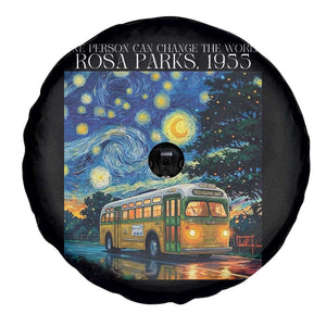 Rosa Parks Spare Tire Cover Starry Night Van Gogh Black History African TS14 Print Your Wear