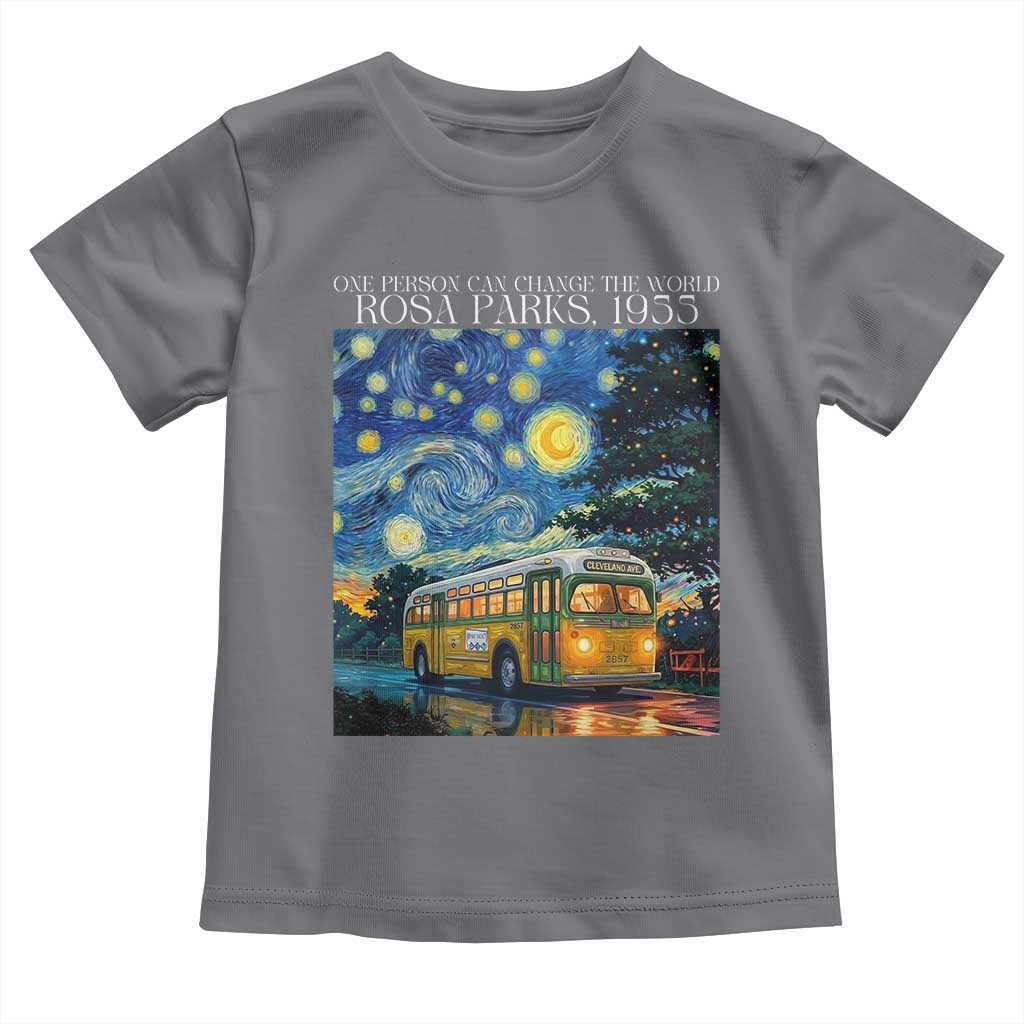 Rosa Parks Toddler T Shirt Starry Night Van Gogh Black History African TS14 Charcoal Print Your Wear