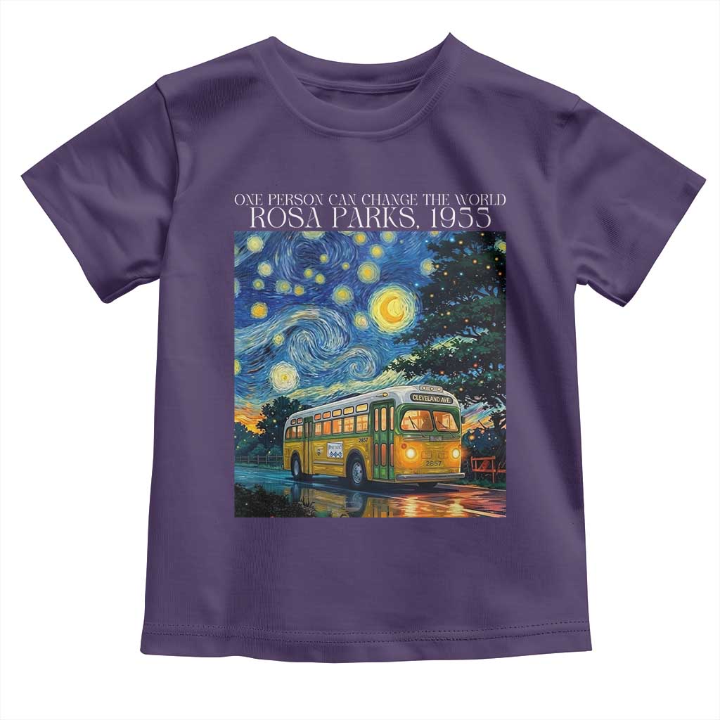 Rosa Parks Toddler T Shirt Starry Night Van Gogh Black History African TS14 Purple Print Your Wear