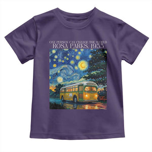 Rosa Parks Toddler T Shirt Starry Night Van Gogh Black History African TS14 Purple Print Your Wear